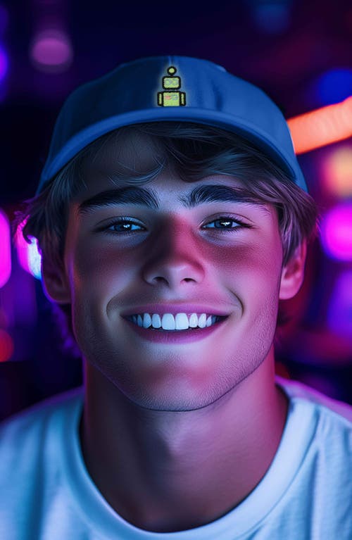 Dalix Robot Hat In Teal