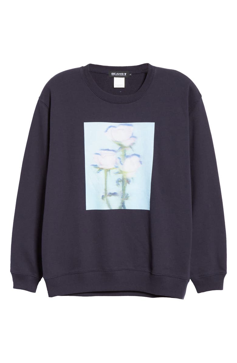 BEAMS T Koji Yamaguchi Graphic Sweatshirt, Main, color,