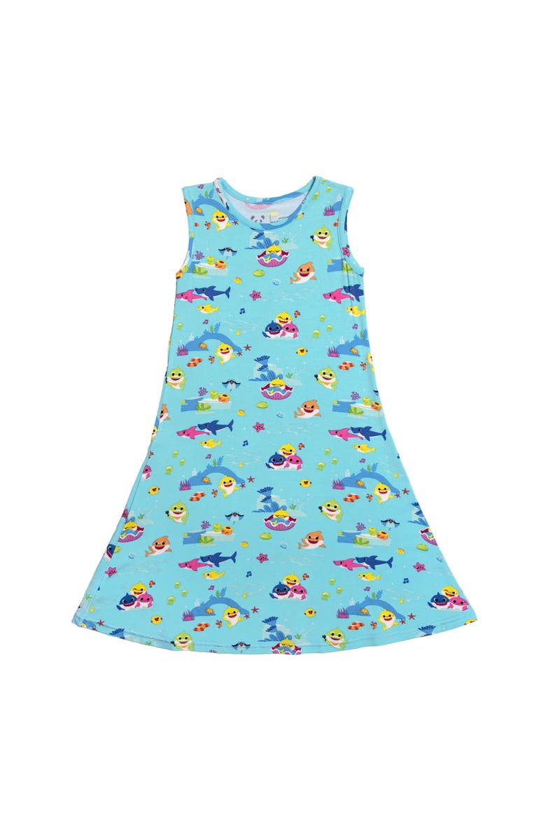 Bellabu Bear Kids' Baby Shark Sleeveless Dress, Main, color, Baby Shark