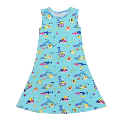 Kids' Baby Shark Sleeveless Dress (Baby)