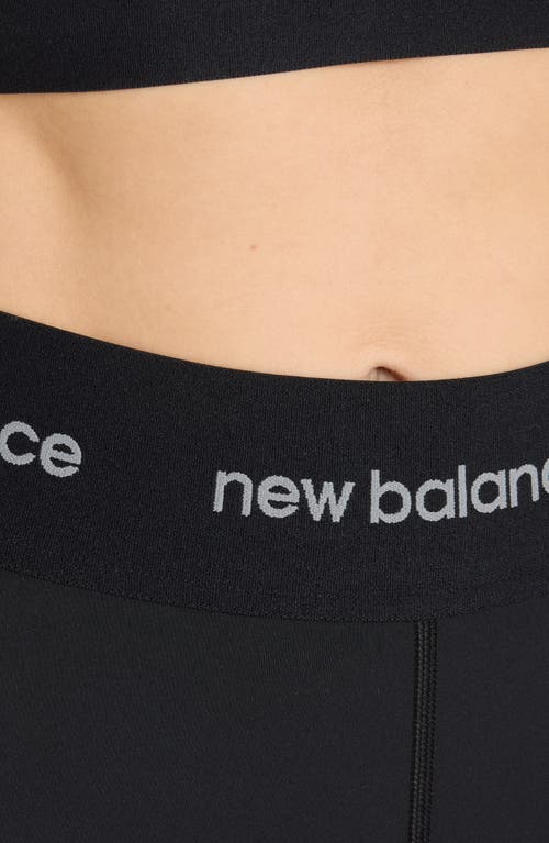 New Balance Nb Sleek 5-inch High Rise Performance Athletic Shorts In Black