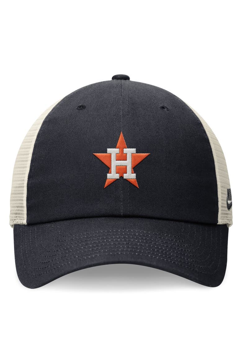Men's Nike Navy Houston Astros Cooperstown Collection Rewind Club Trucker Adjustable Hat, Alternate, color, Navy