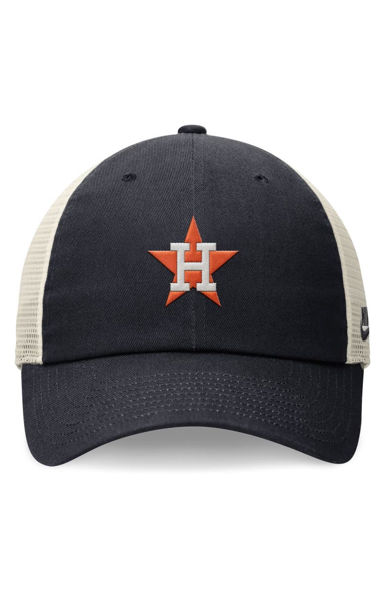 Nike Men's Nike Navy Houston Astros Cooperstown Collection Rewind Club Trucker Adjustable Hat, Alternate, color,