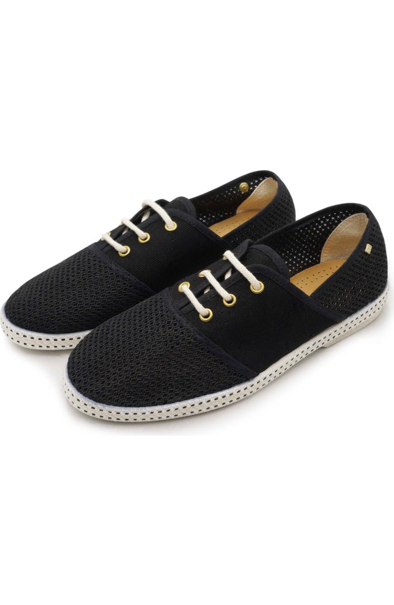 Rivieras Classic Canvas & Mesh Slip-On Loafer, Alternate, color, Black