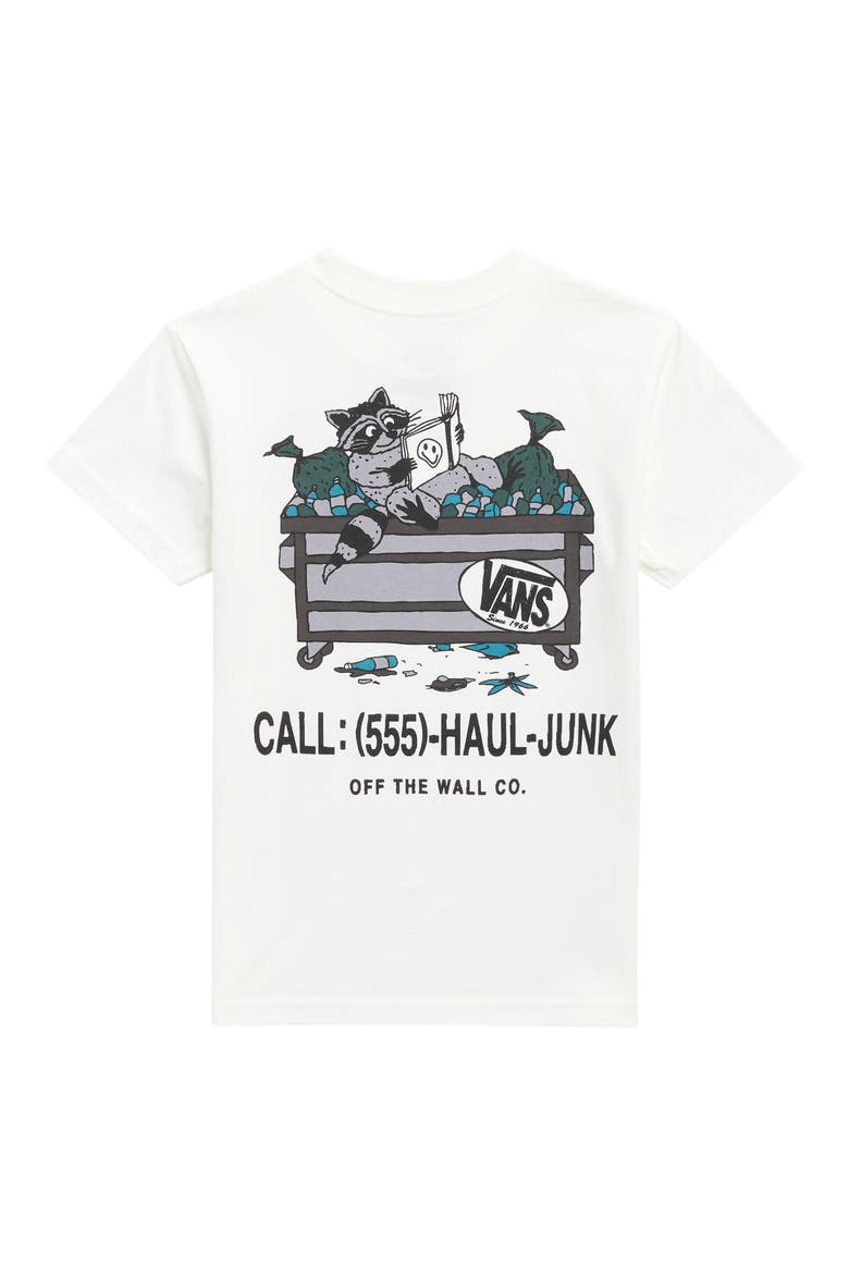 Kids' Dumpster Raccoon Graphic T-Shirt, Alternate, color, WHITE