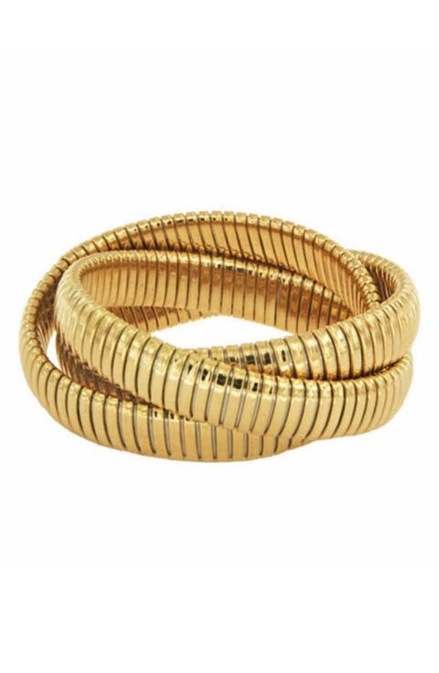 Twisted Triple Strand Stretch Bracelet