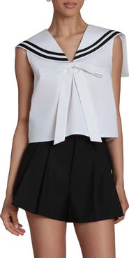 Avec Les Filles Sailor Sleeveless Top