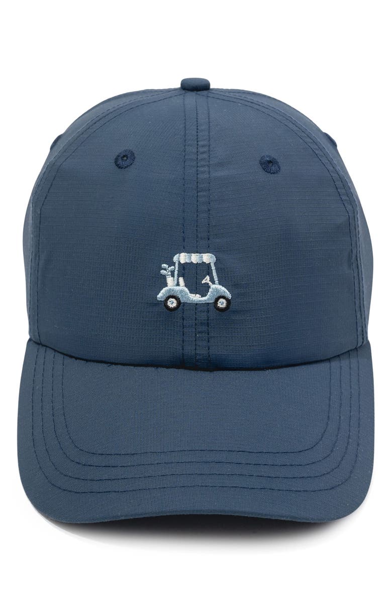 FRASIER STERLING Golf Cart Embroidered Baseball Cap, Main, color, Navy