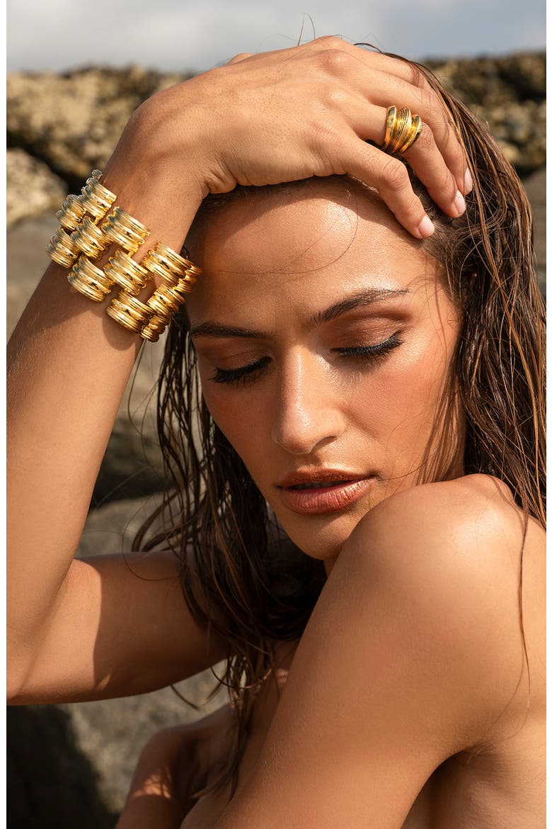 Triple Stack Ring, Alternate, color, 14K GOLD