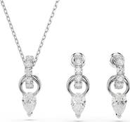 Swarovski Mesmera Drop Earrings & Pendant Necklace Set