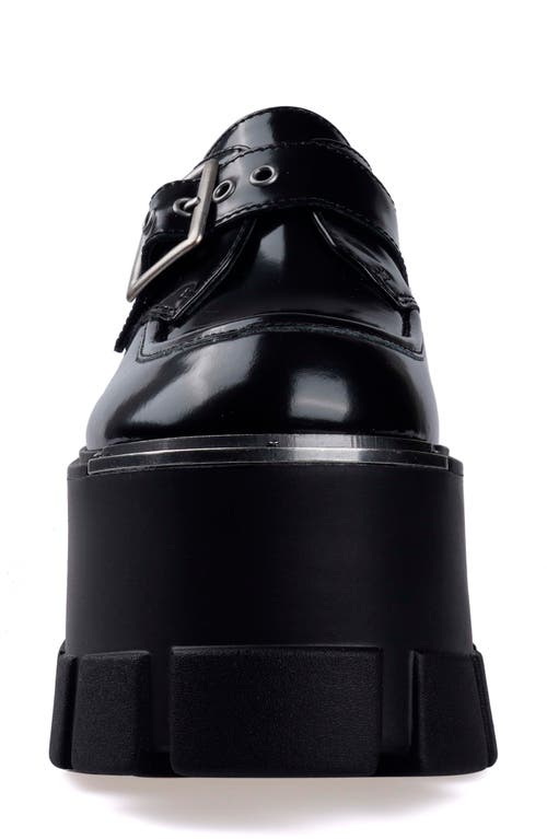 Zigi Xiomara Platform Monk Strap Shoe In Black