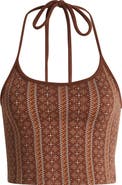 Rip Curl San Carlos Jacquard Knit Halter Top