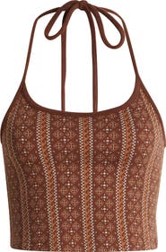 Rip Curl San Carlos Jacquard Knit Halter Top