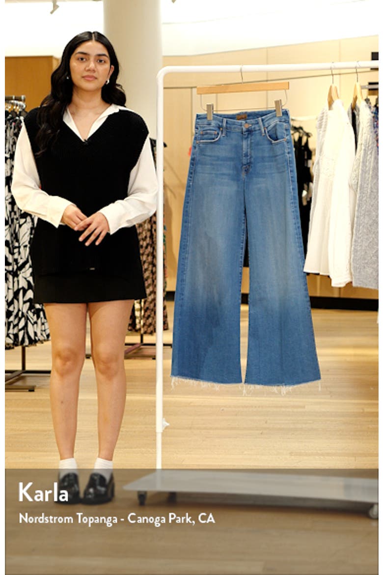 Lil' Roller Frayed Wide Leg Jeans video