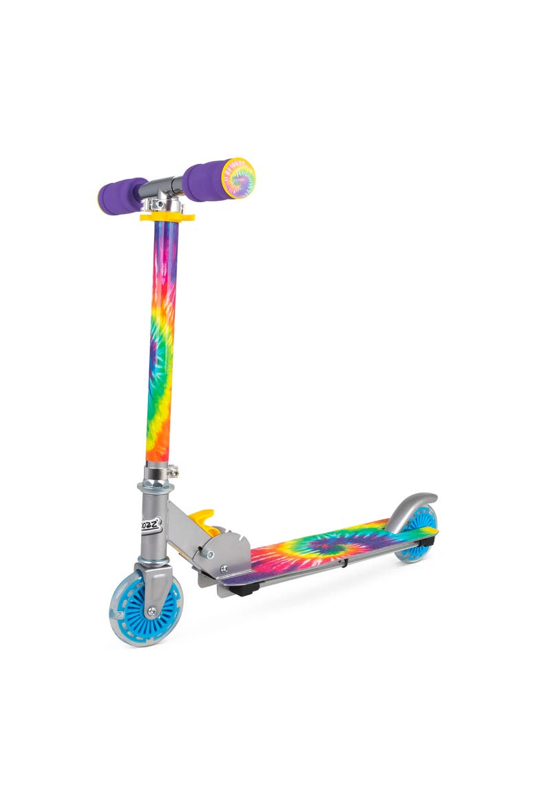 Flashing Adjustable Scooter Tie Dye Lightup Wheels, Main, color, Multicolored