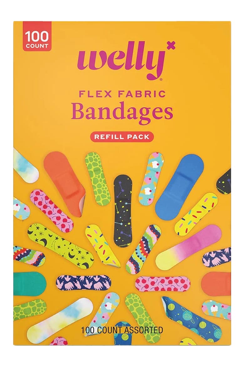 Breavery 100-Assorted Flex Fabric Bandages, Main, color, NO COLOR