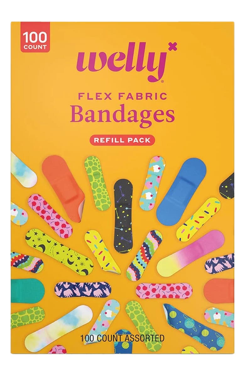 WELLY Breavery 100-Assorted Flex Fabric Bandages, Main, color,