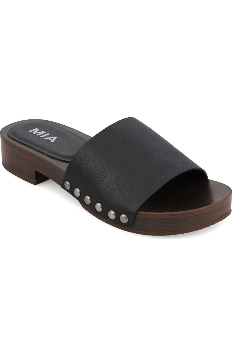 MIA Lanell Slide Sandal, Main, color, Black