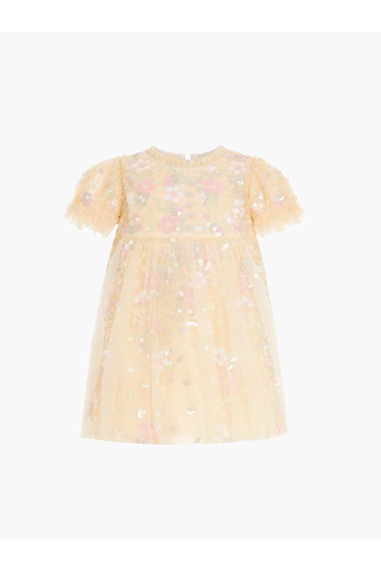 Kid's Floral Confetti Dress, Alternate, color, Buttermilk/Multi