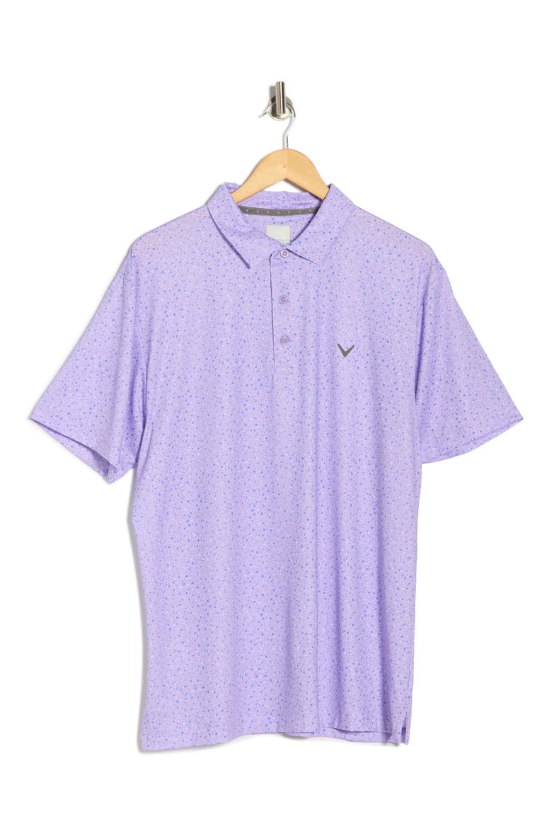 Confetti Floral Polo, Alternate, color, SAND VERBANA