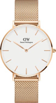 Daniel Wellington Petite Ashfield Mesh Strap Watch, 36mm