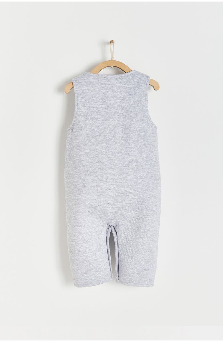 Babycottons Premium Peruvian Pima Cotton Mat Overall for Infant, Alternate, color, Grey/Melange