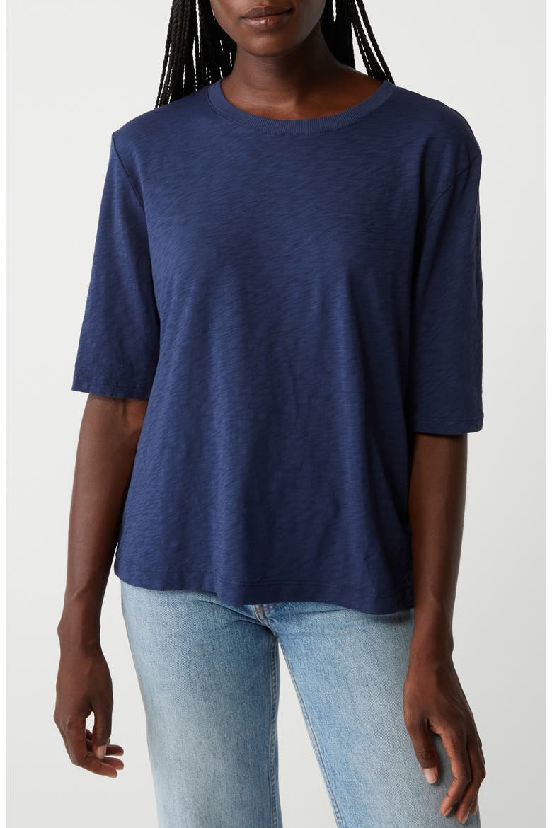 Reid Oversize Supima® Cotton Slub T-Shirt, Main, color, NOCTURNAL