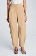 Kenneth Cole High Waist Barrel Leg Pants