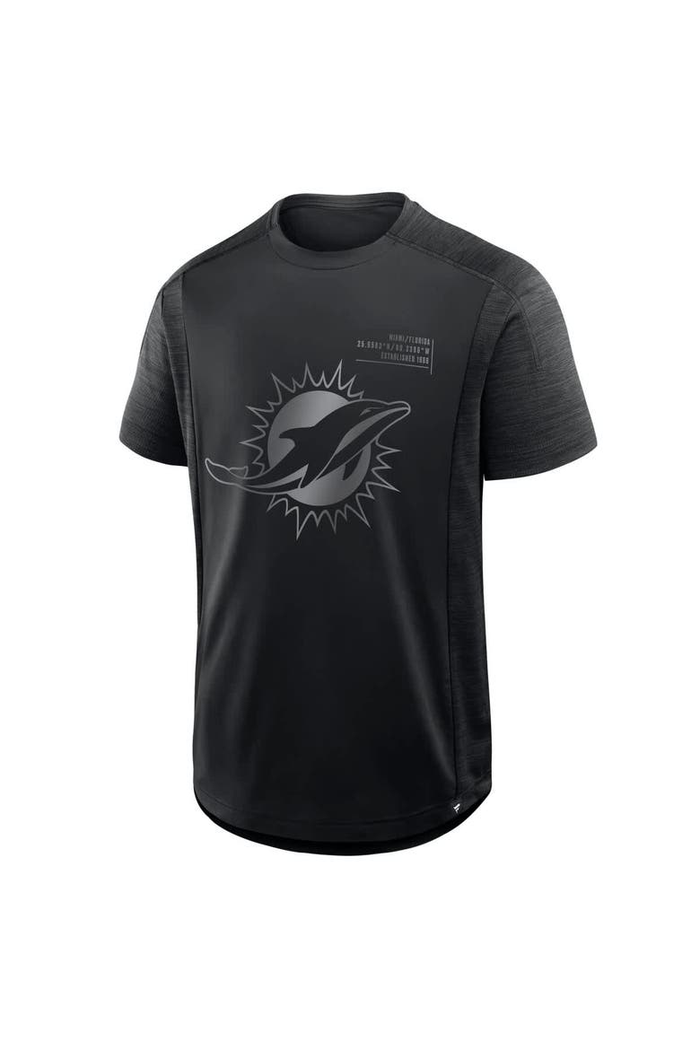 Men's Fanatics Black Miami Dolphins Deceptive Juke T-Shirt, Alternate, color, Black