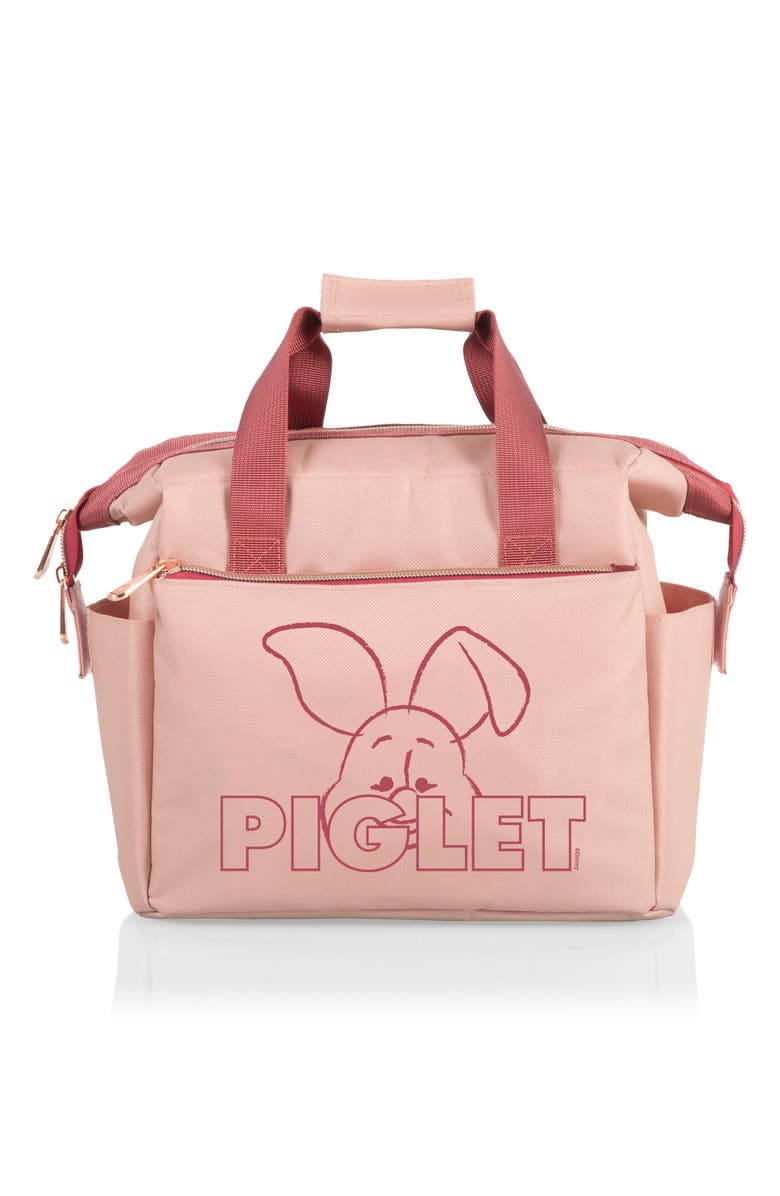 Picnic Time x Disney<sup>®</sup> Piglet On The Go Lunch Cooler Bag, Main, color, Pink