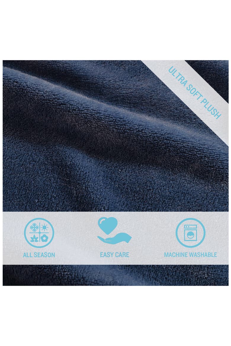 Ultrasoft Plush Blanket, Alternate, color, BLUE SEA