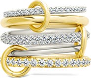 Sterling Forever Jelena Cubic Zirconia Stacking Ring
