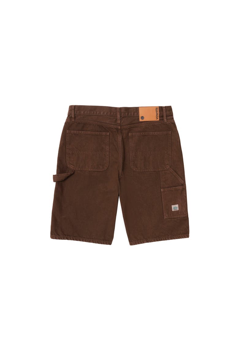 Denim Painter Shorts, Alternate, color, Brown