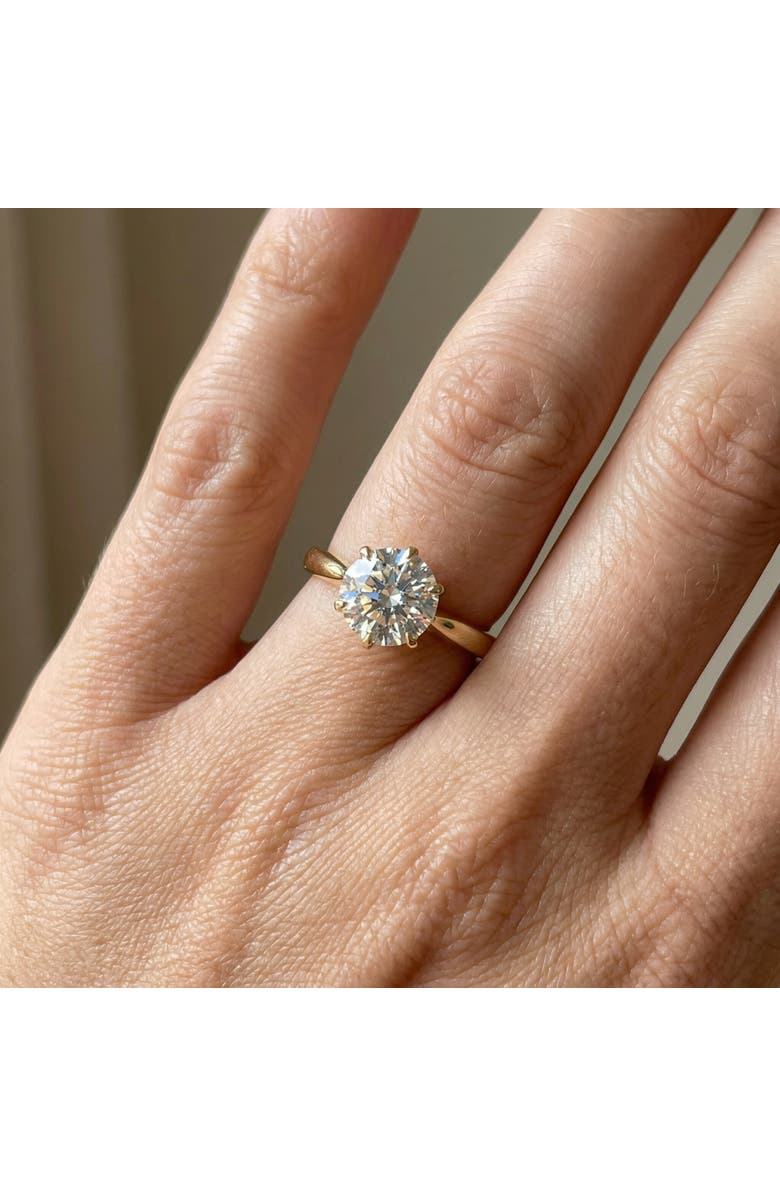 Bliss Diamond 2 Ct Diamond Solitaire Engagement Ring 14k Gold Lab Grown, Alternate, color, 14K Yellow Gold