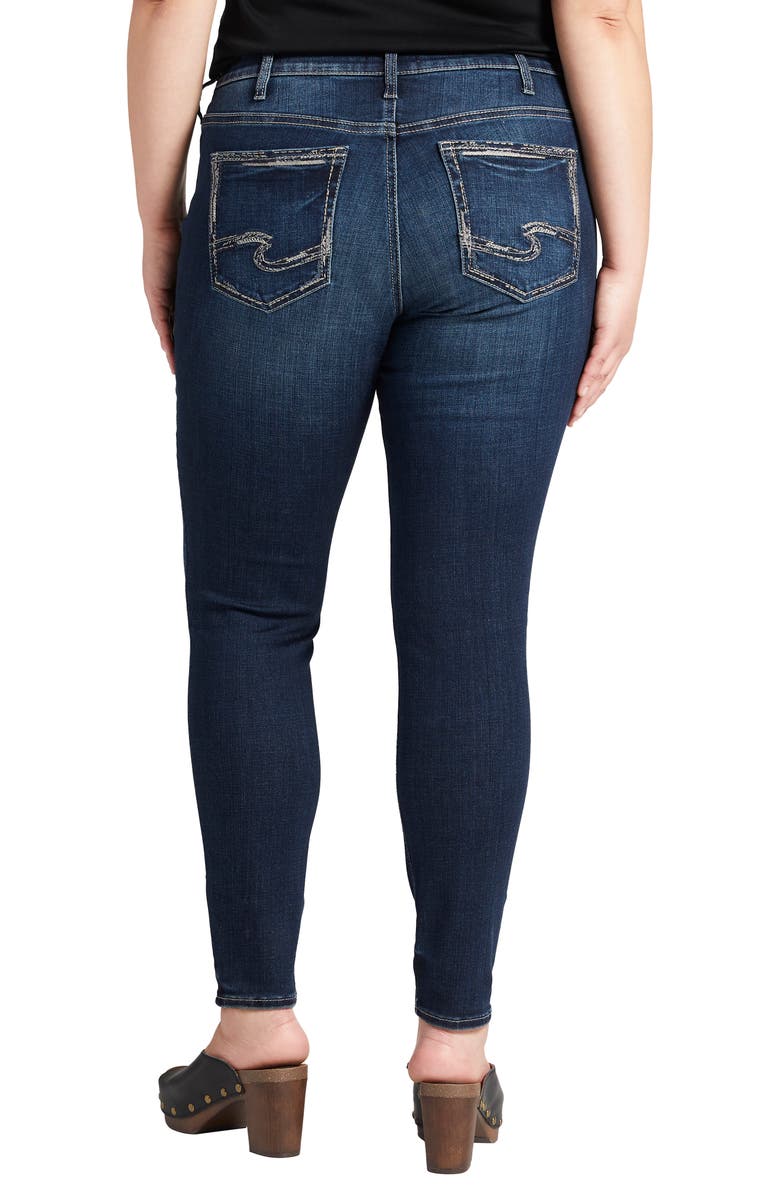 Silver Jeans Co. Elyse Ankle Skinny Jeans, Alternate, color, 