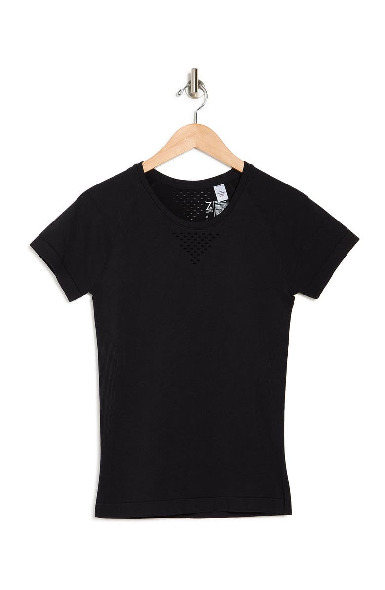 Z by Zella Harmony Short Sleeve Seamless T-Shirt, Alternate, color, 