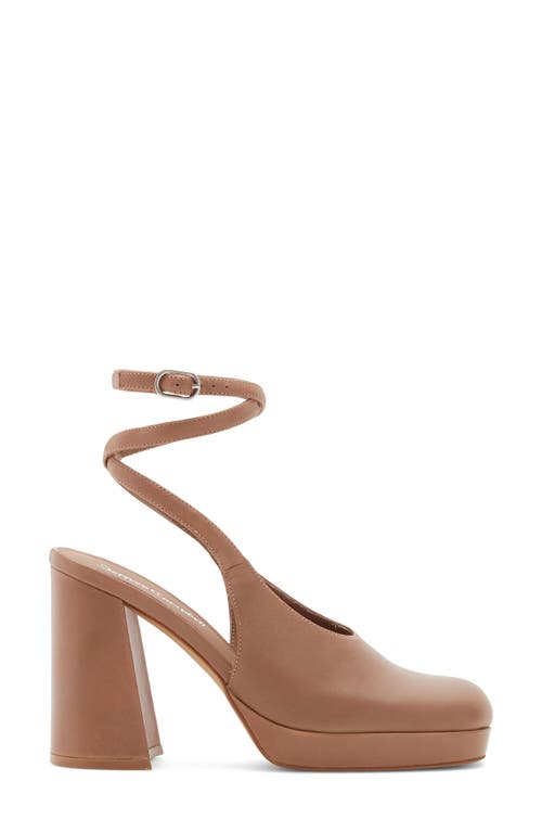 Jeffrey Campbell Vivre Ankle Strap Platform Pump In Brown