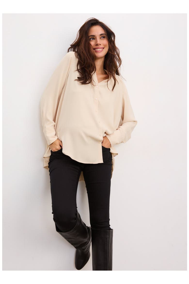 The Slim Maternity Jean, Alternate, color, Jet Black