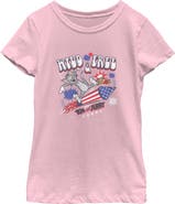 Tom and Jerry Girl's Tom and Jerry Wild and Free Duo  Graphic T-Shirt
