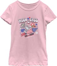 Tom and Jerry Girl's Tom and Jerry Wild and Free Duo  Graphic T-Shirt