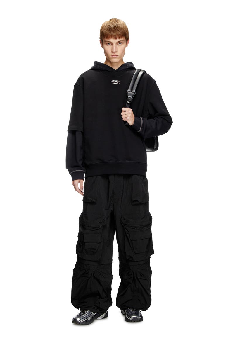S-Cooling-L1 Short Sleeve Sweatshirt, Alternate, color, DEEP/ BLACK