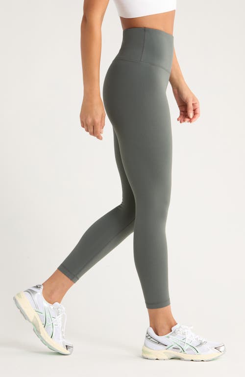 Zella Live In High Waist 7/8 Leggings In Brown