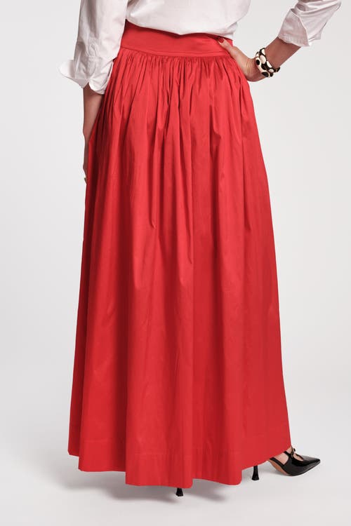Frances Valentine Ball Skirt In Red