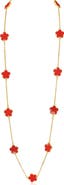 JARDIN Enamel Flower Station Necklace