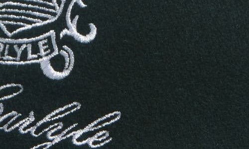 Sporty And Rich Sporty & Rich X The Carlyle Crest Embroidered Wool Baseball Cap In Forest