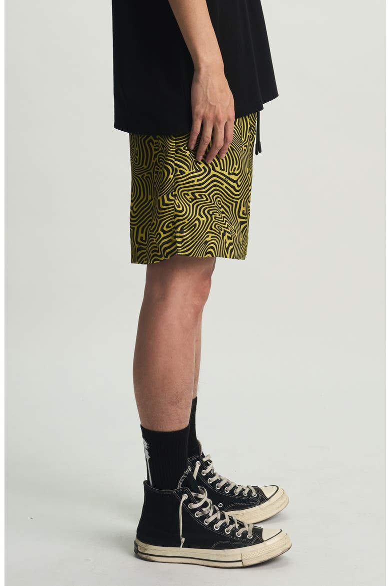 CLYDE ELASTICATED SHORT, Alternate, color, BLACK TOPOGRAPHY