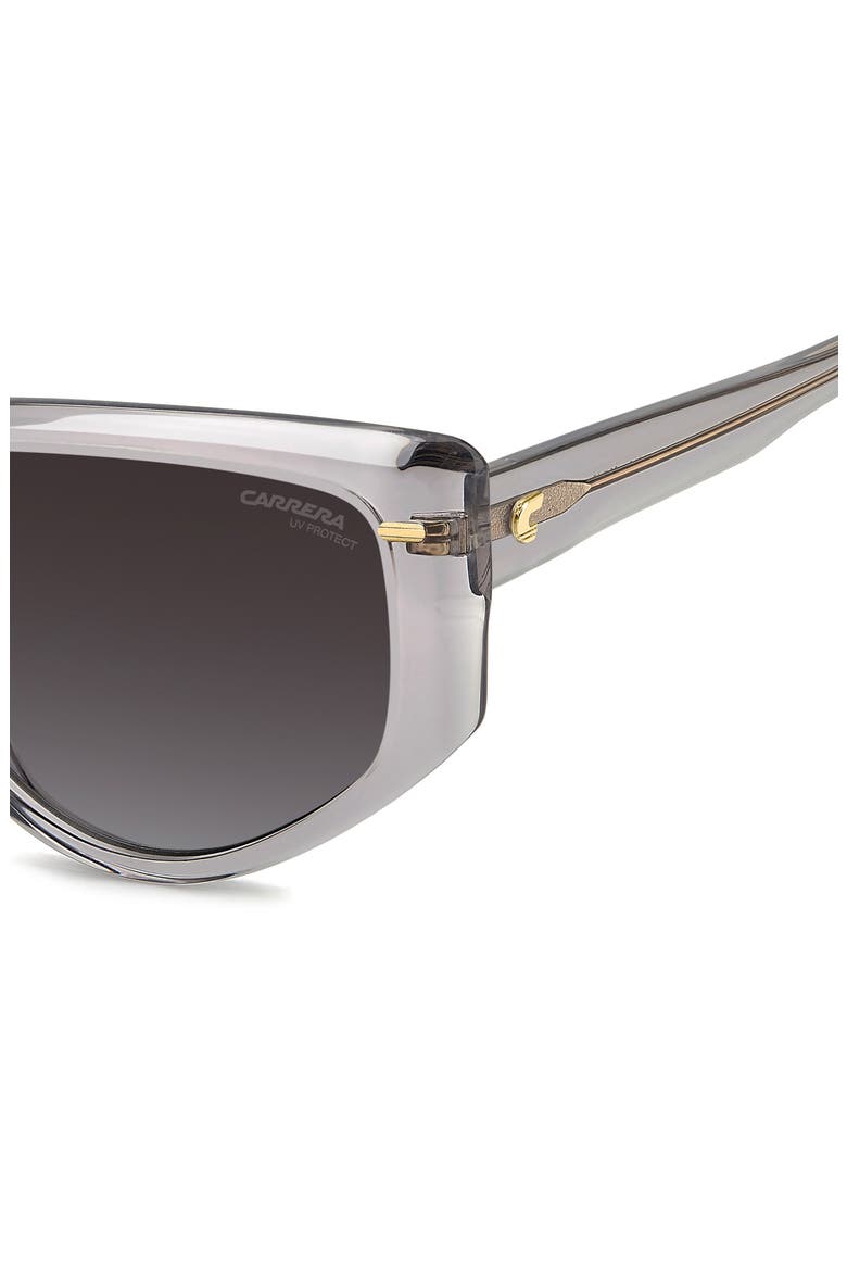 57mm Rectangular Sunglasses, Alternate, color, GREY/ DARK GREY