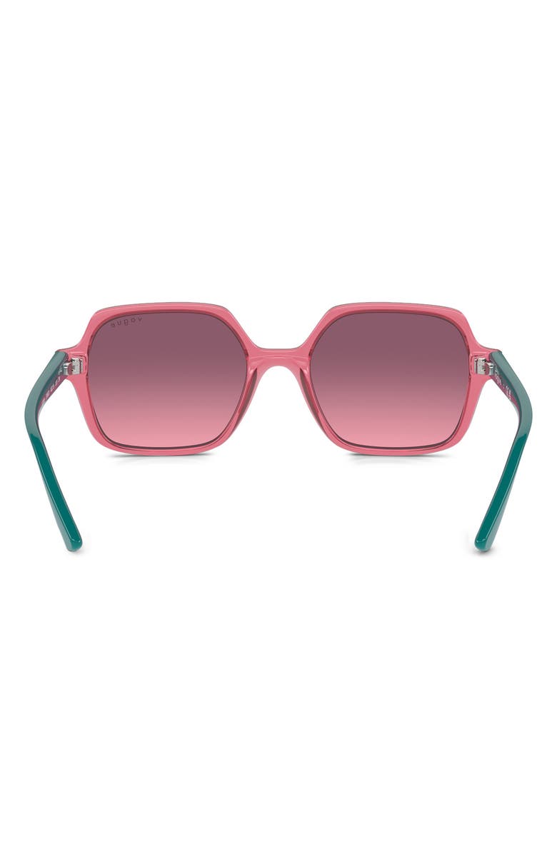 VOGUE Kids' 46mm Gradient Square Sunglasses, Alternate, color, Transparent Red