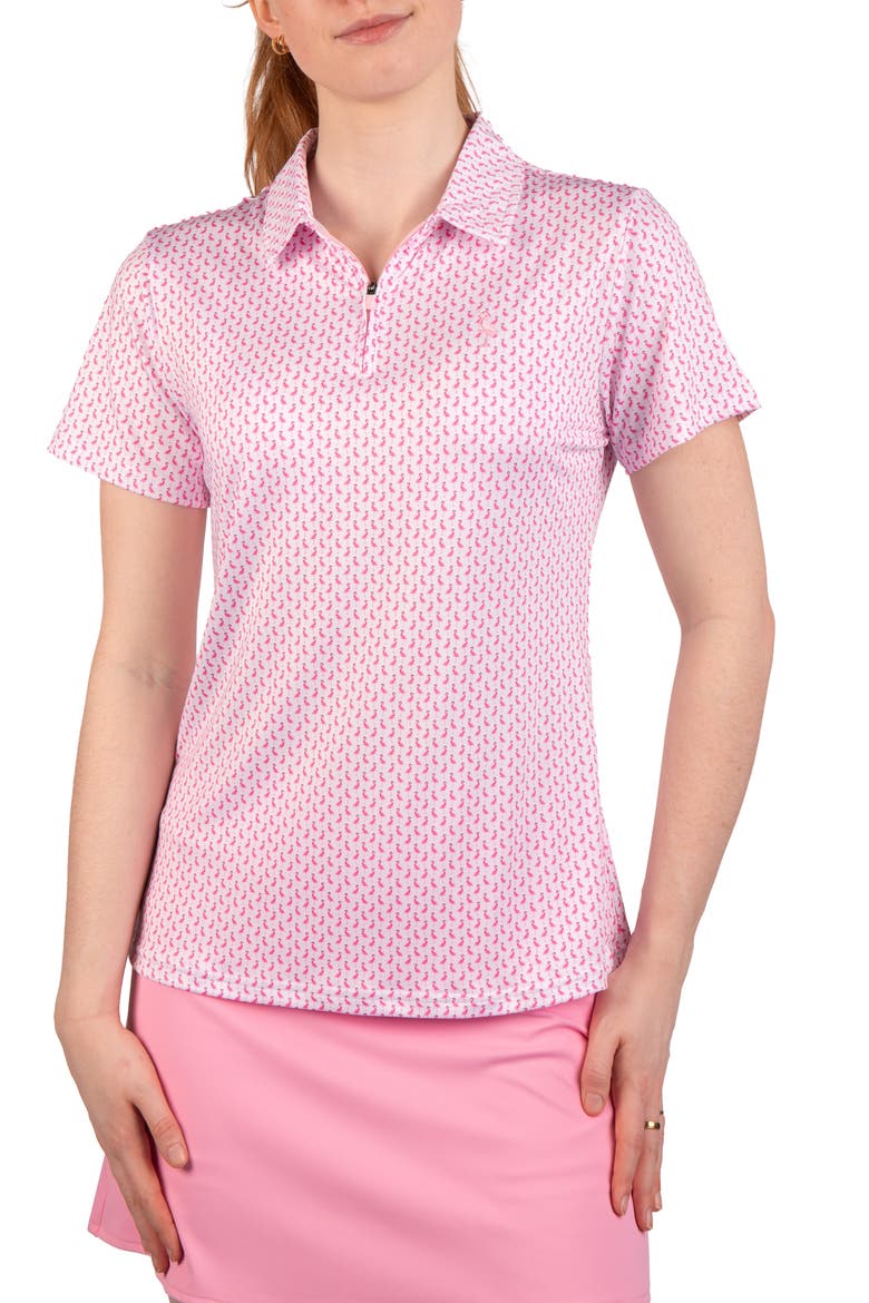 Byrds Quarter Zip Polo, Main, color, PINK