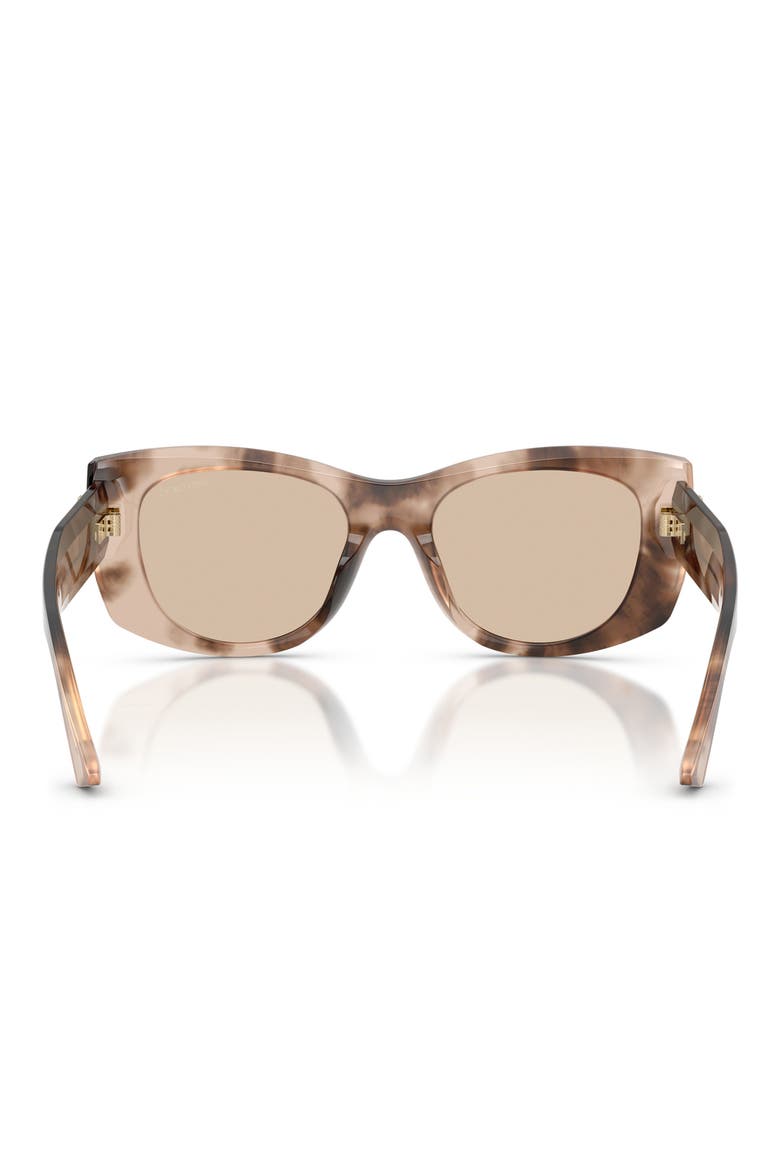 52mm Butterfly Sunglasses, Alternate, color, CHAI HAVANA / LIGHT BROWN